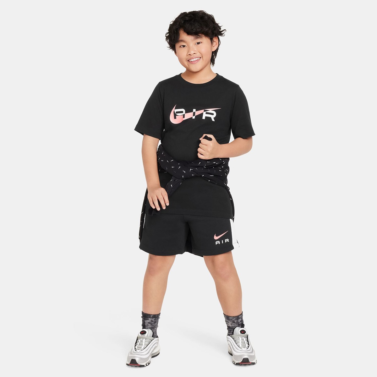 T-shirt de menino Air Nike Preto-3