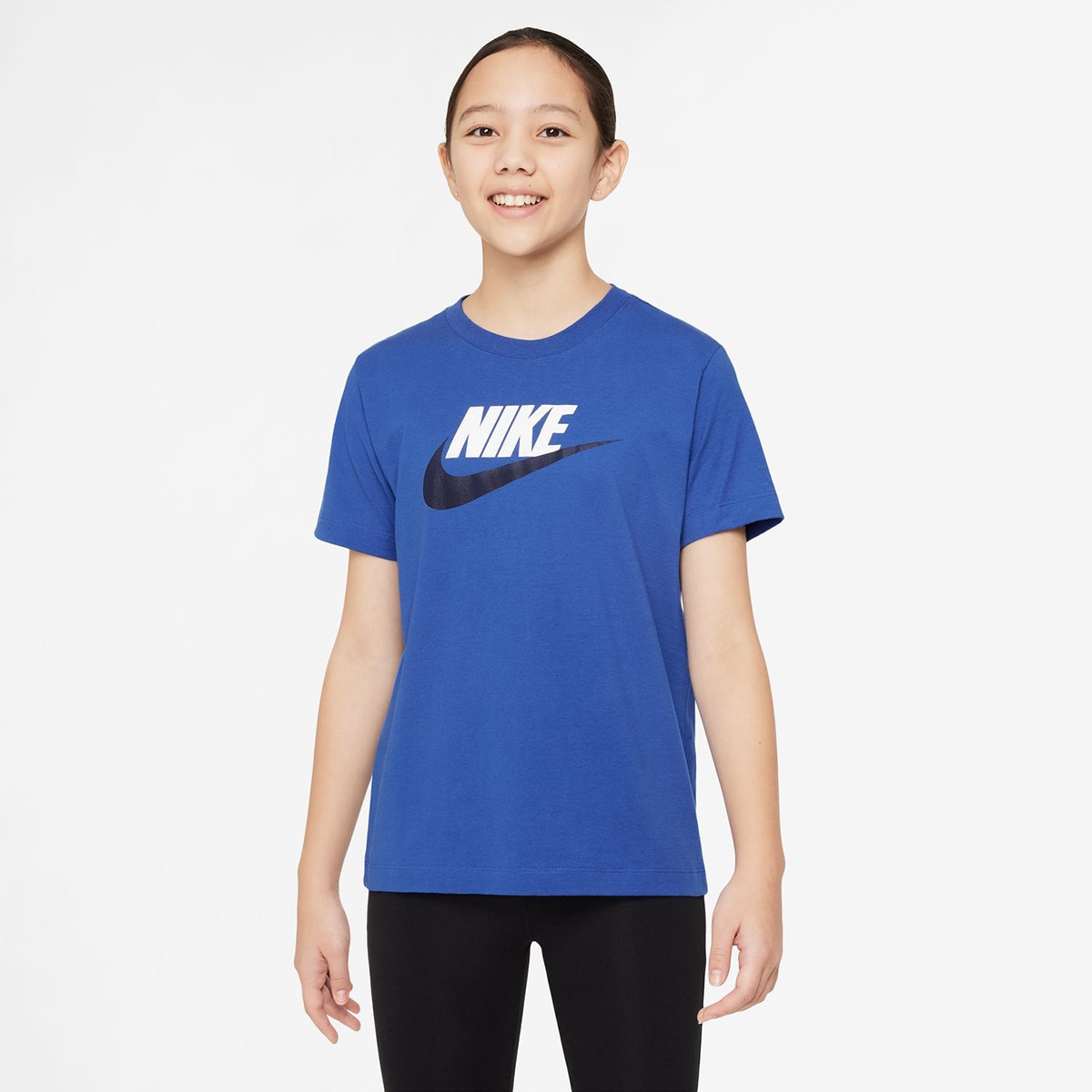 T-shirt de menino Sportswear Nike Azul Royal-1