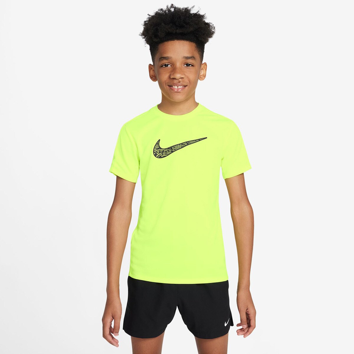 T-shirt de Criança Dri-FIT Trophy 23 Amarelo-flúor-1