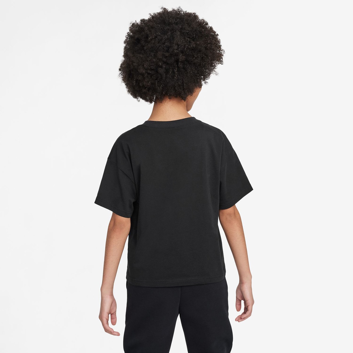 T-shirt de menina Sportswear Nike Preto-2
