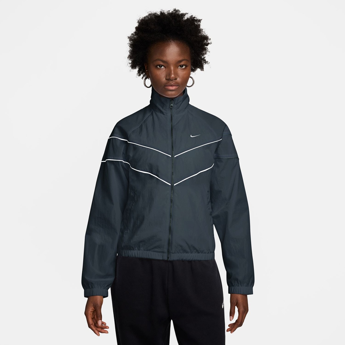 Casaco Windrunner Azul-marinho / Branco-1