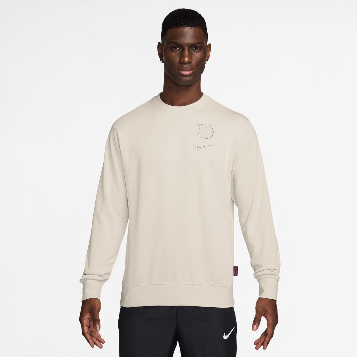 Sweatshirt de Homem FC Barcelona 2024-2025 Club Home Branco-1