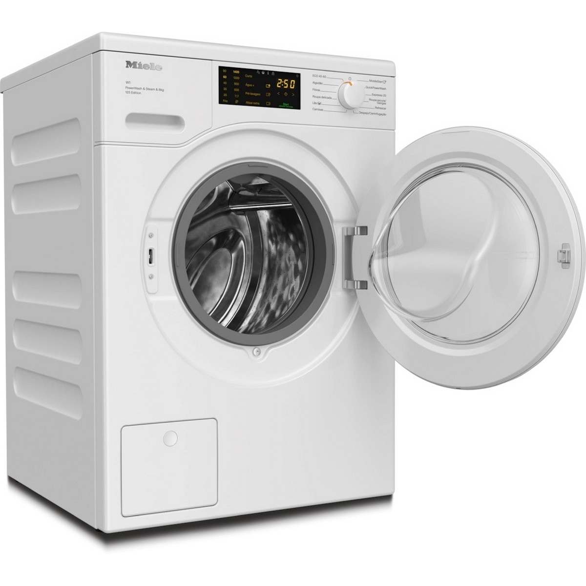 Máquina de Lavar Roupa Miele WCB380 WCS 125 Edition Carga Frontal W1 SteamCare e PowerWash de 8 Kg e 1400 rpm - Branco Branco-2