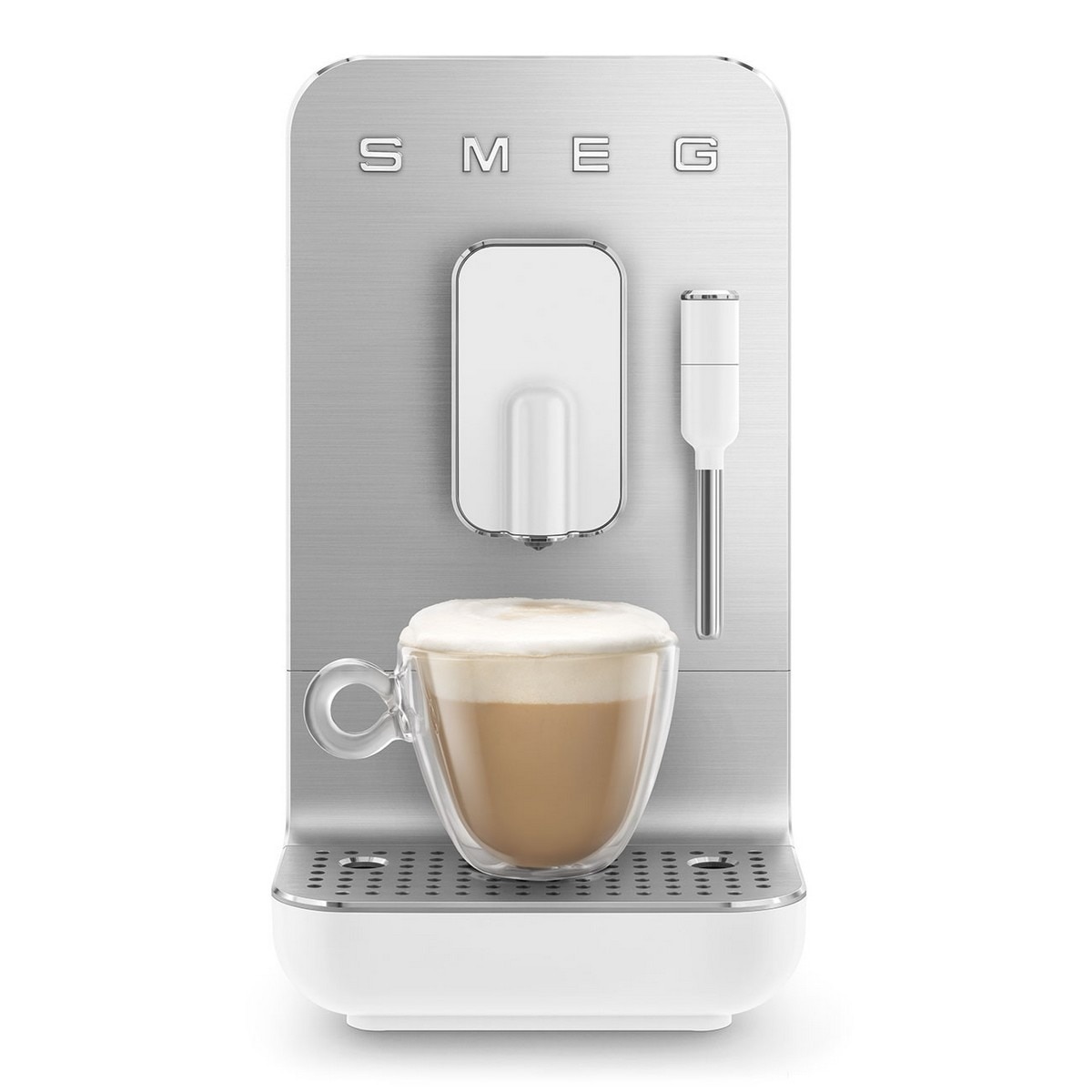 Máquina de Café Expresso Automática Smeg Collezione com Cappuccinador, de 1350 W e 19 bar Branco mate-8