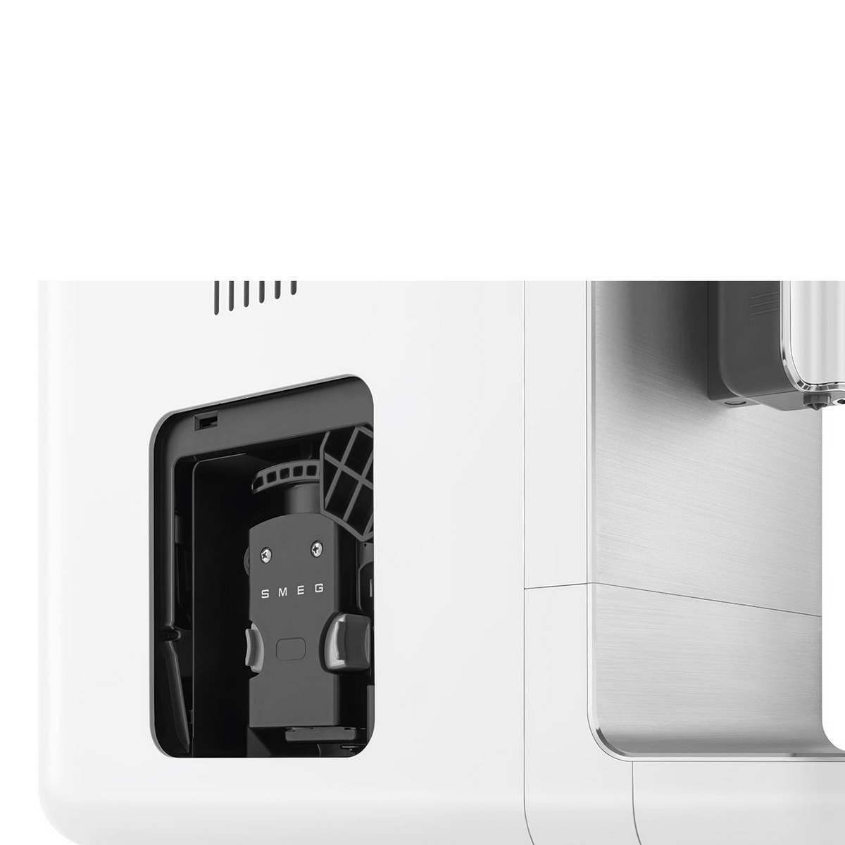 Máquina de Café Expresso Automática Smeg Collezione com Cappuccinador, de 1350 W e 19 bar Branco mate-6