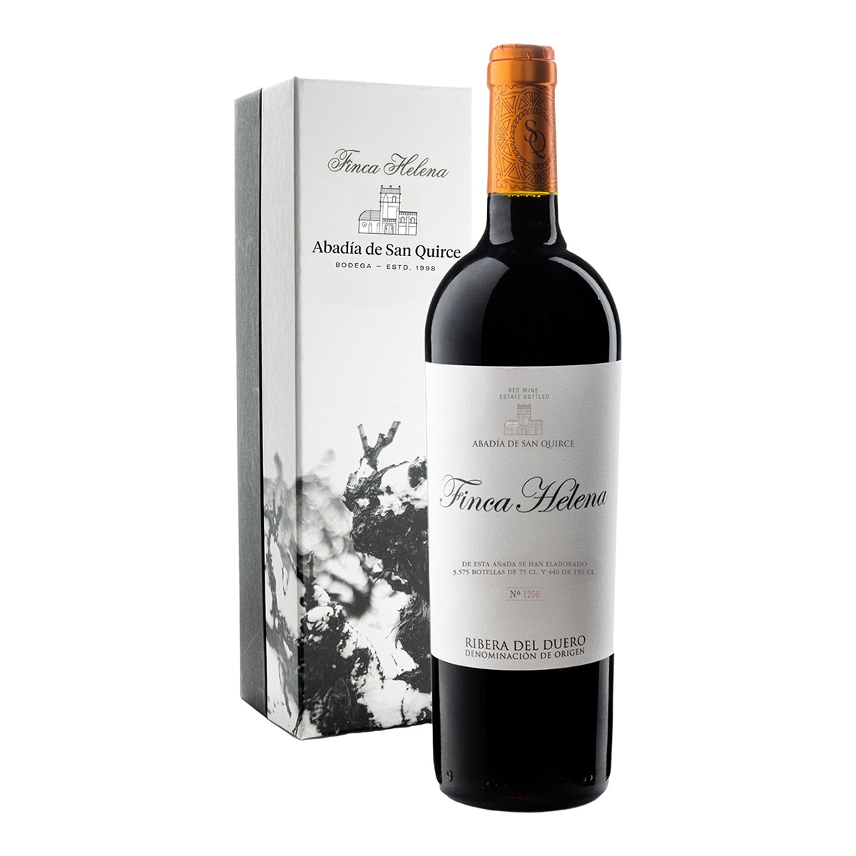 Imagen 0 de Estuche vino tinto Abadía de San Quirce Finca Helena tempranillo 2022 Ribera del Duero
