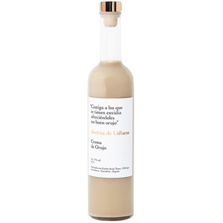 licor de crema de orujo botella 50 cl - Justina De Liebana