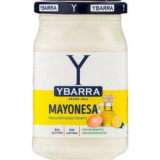 mayonesa sabor casero sin gluten y sin lactosa frasco 225 ml - Ybarra