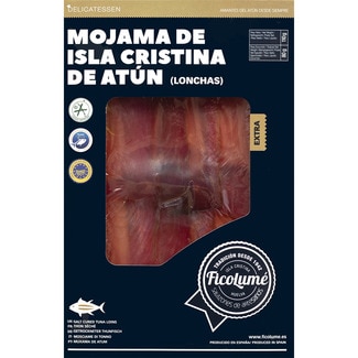 mojama de atún IGP Mojama de Isla Cristina en lonchas estuche 80 g - Ficolume