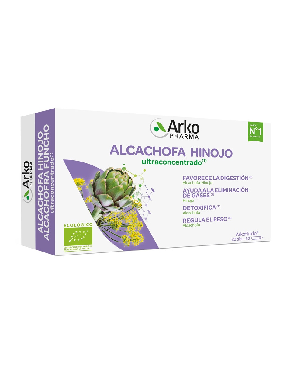 Ampollas Alcachofa con Hinojo Arkopharma 1