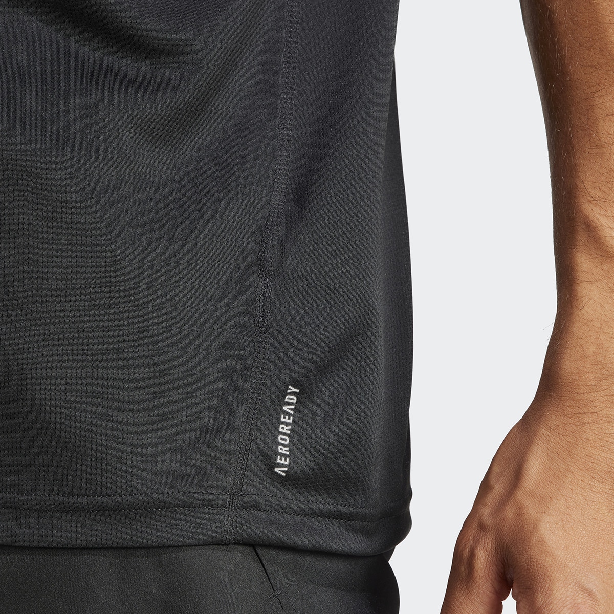 T-shirt de homem Run It adidas Preto-3