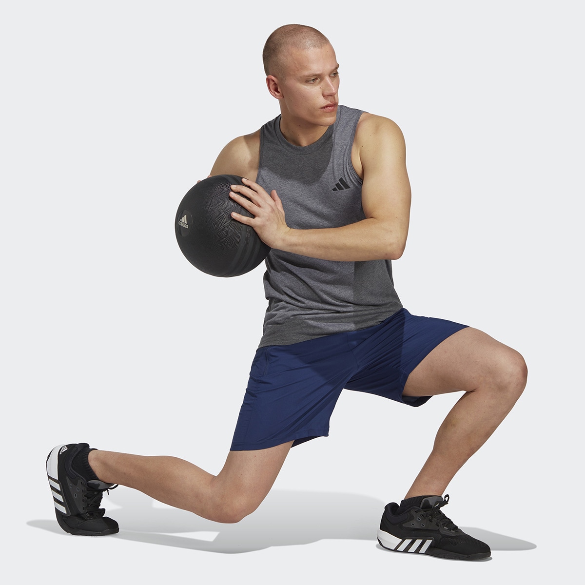T-shirt de Homem Train Essentials Feelready Training Cinzento-5