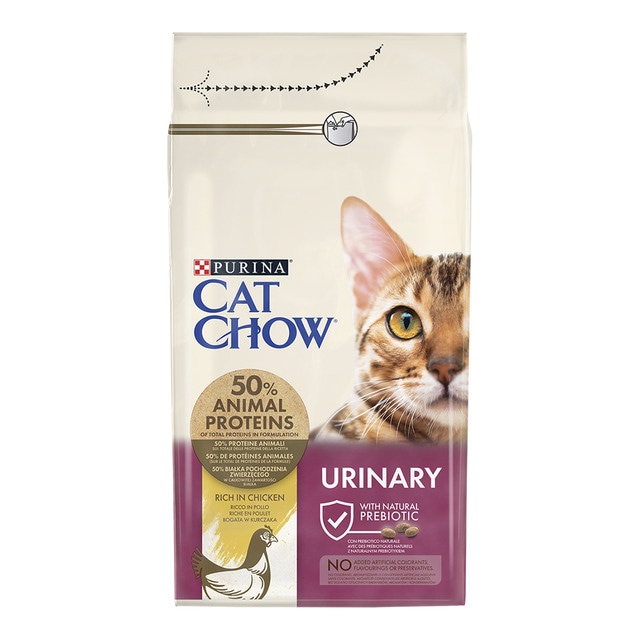 Imagen 0 de Pienso para gatos adultos Purina Cat Chow Urinary pollo 1,5 kg