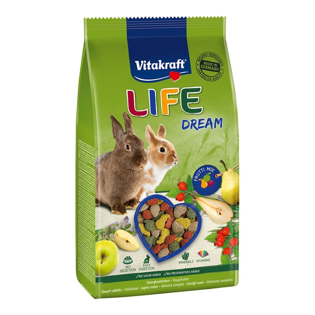 Imagen 0 de Pienso para conejos enanos Vitakraft Life Dream extrusionado 600 g