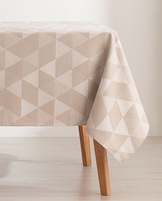 Imagen 0 de Mantel antimanchas jacquard Atrio beige