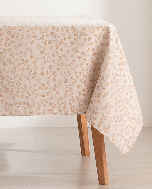 Imagen 0 de Mantel antimanchas lurex jacquard Lumin beige