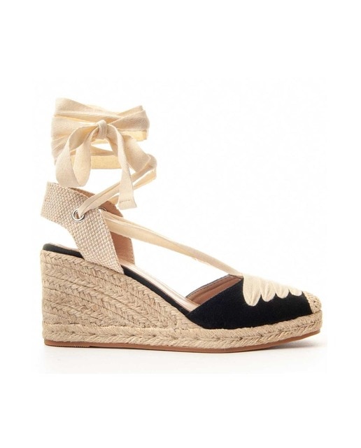 Imagen 0 de Alpargata de cuña color negro