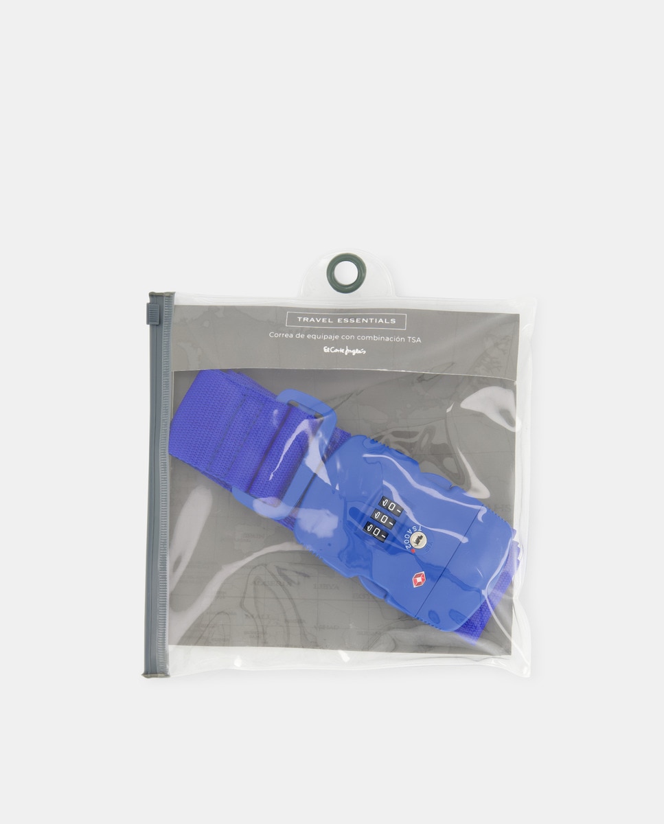 Fita de protecção El Corte Inglés azul com fecho TSA Azul-3