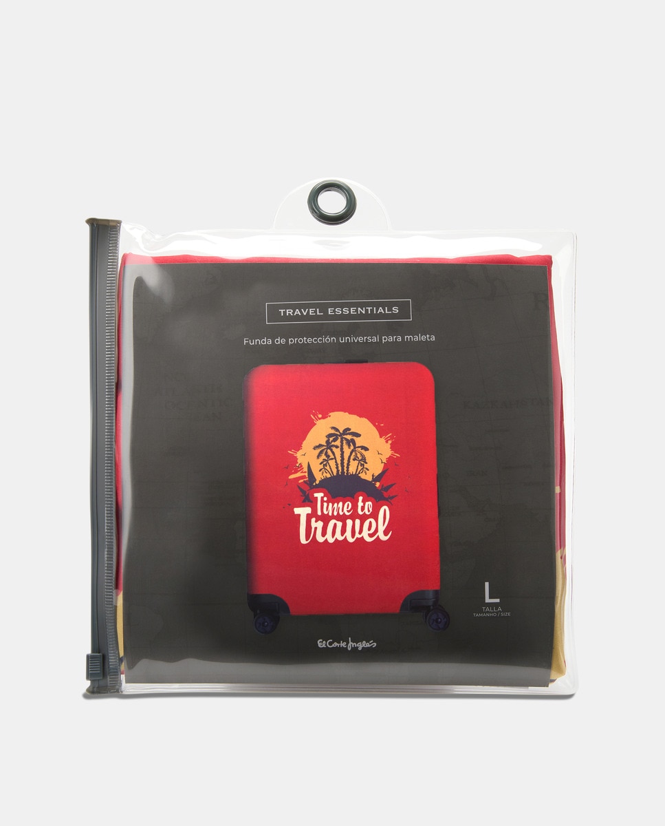 Capa de Malas Grande Vermelho-5