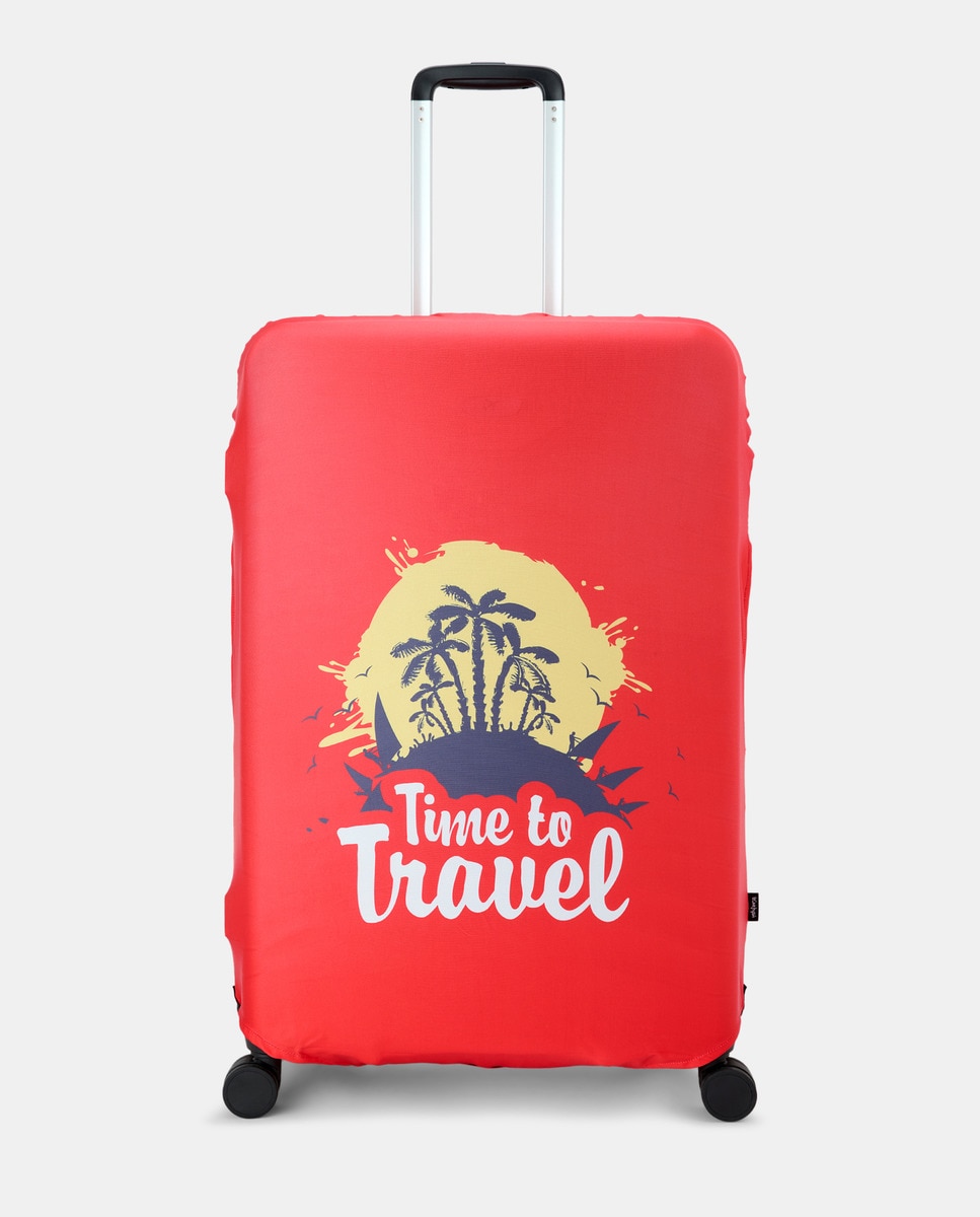 Capa de Malas Grande Vermelho-1