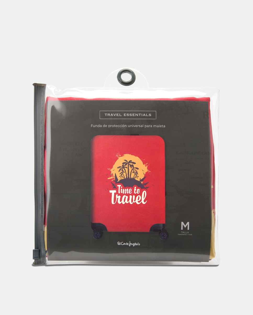 Capa de Malas Média Vermelho-5