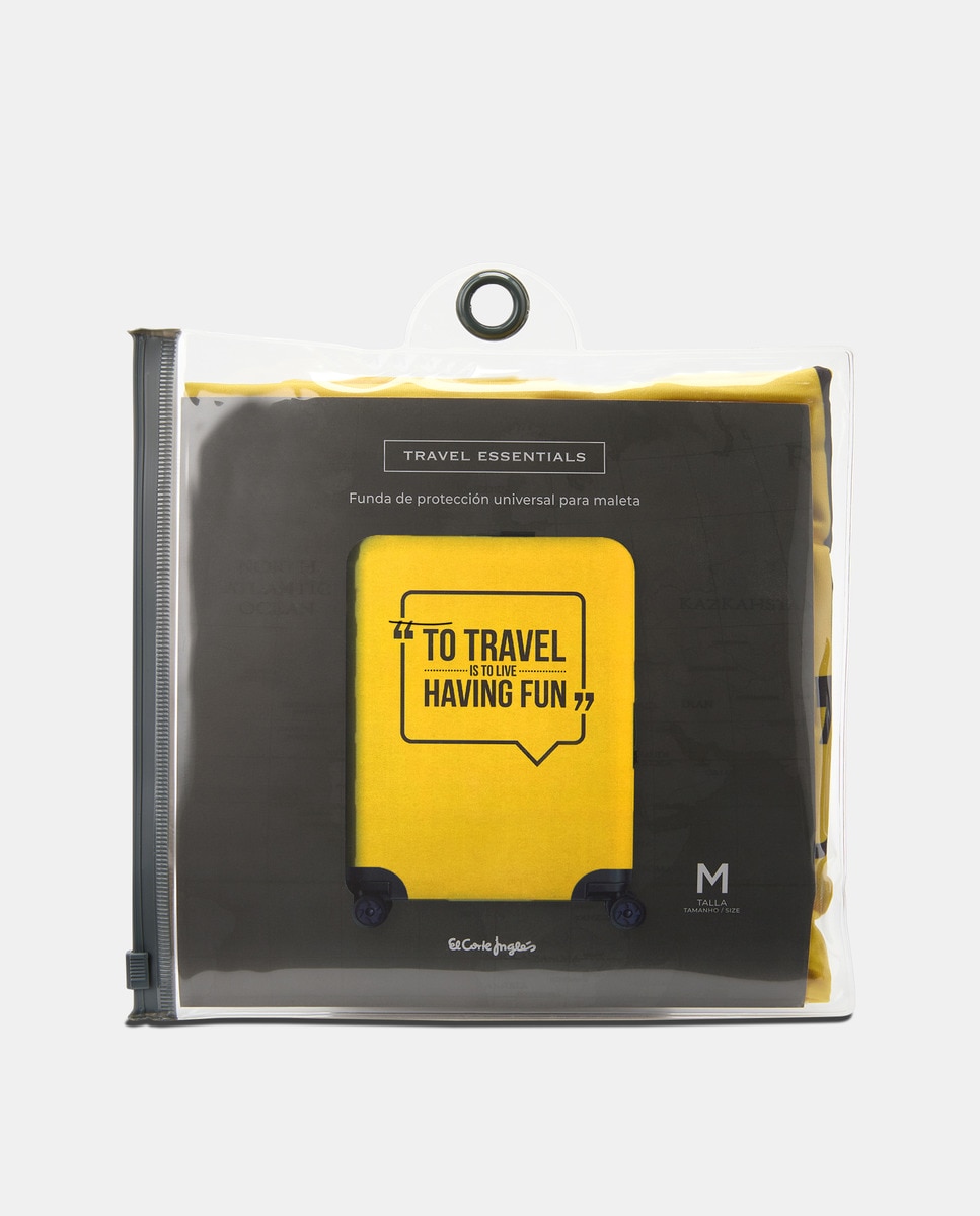 Capa de Malas Média Amarelo-5