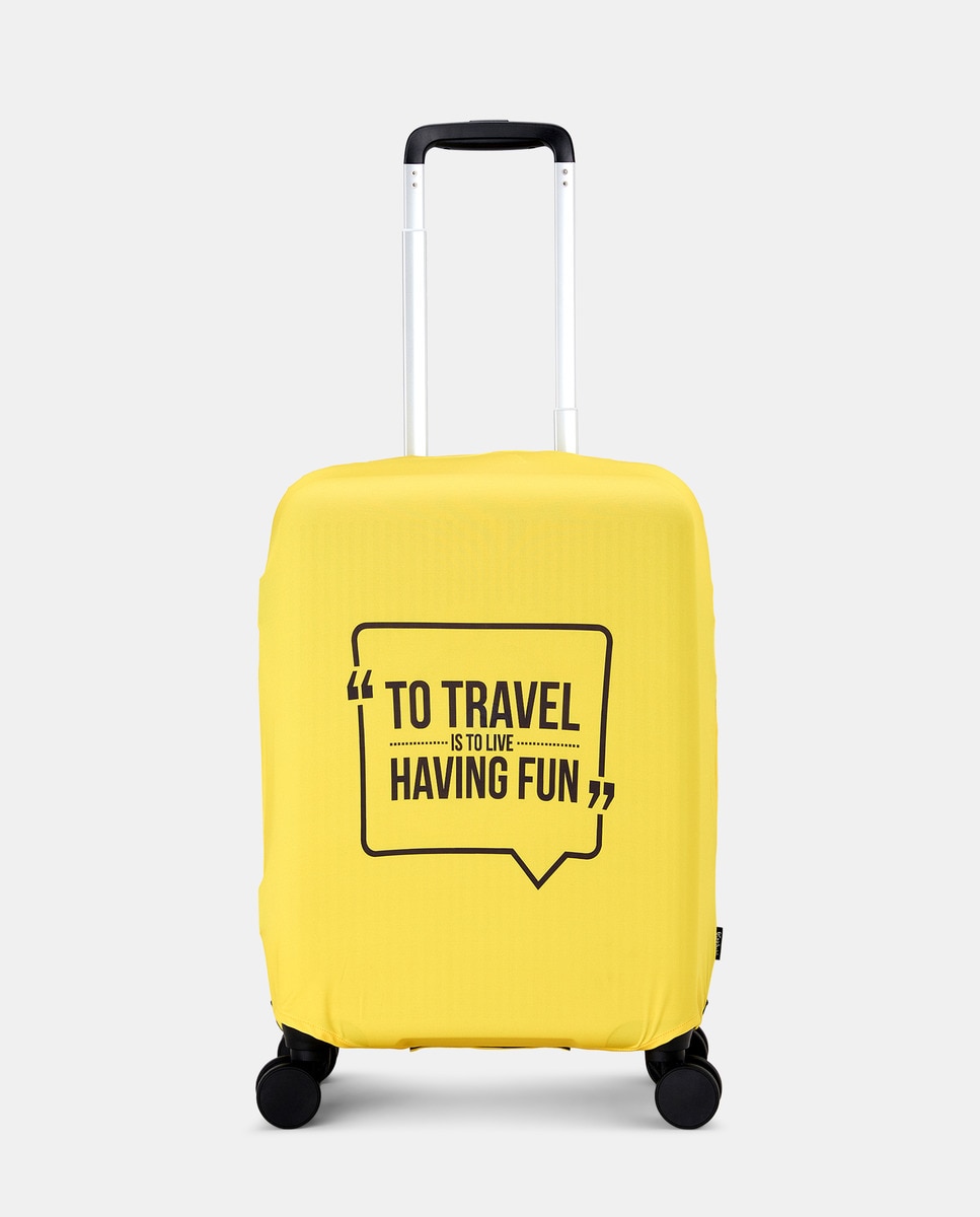 Capa de Malas Média Amarelo-1