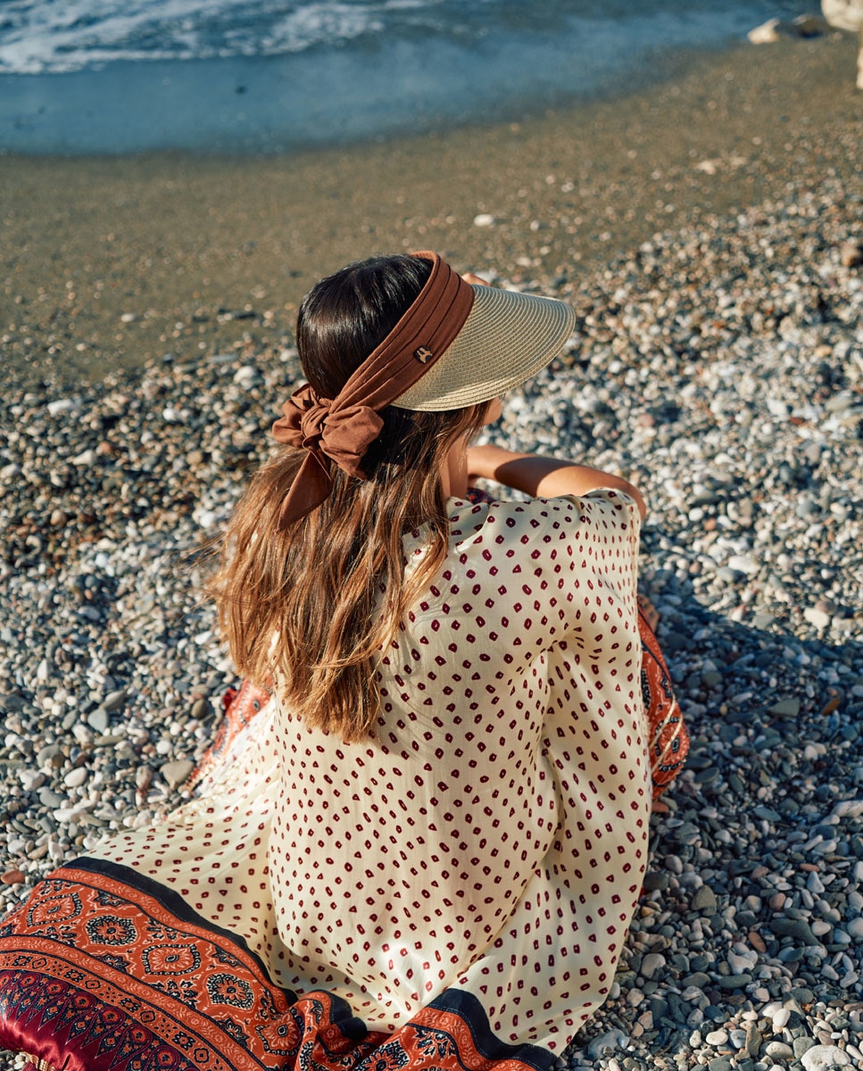 Pala com Fita - Cru/Castanho Natural-2