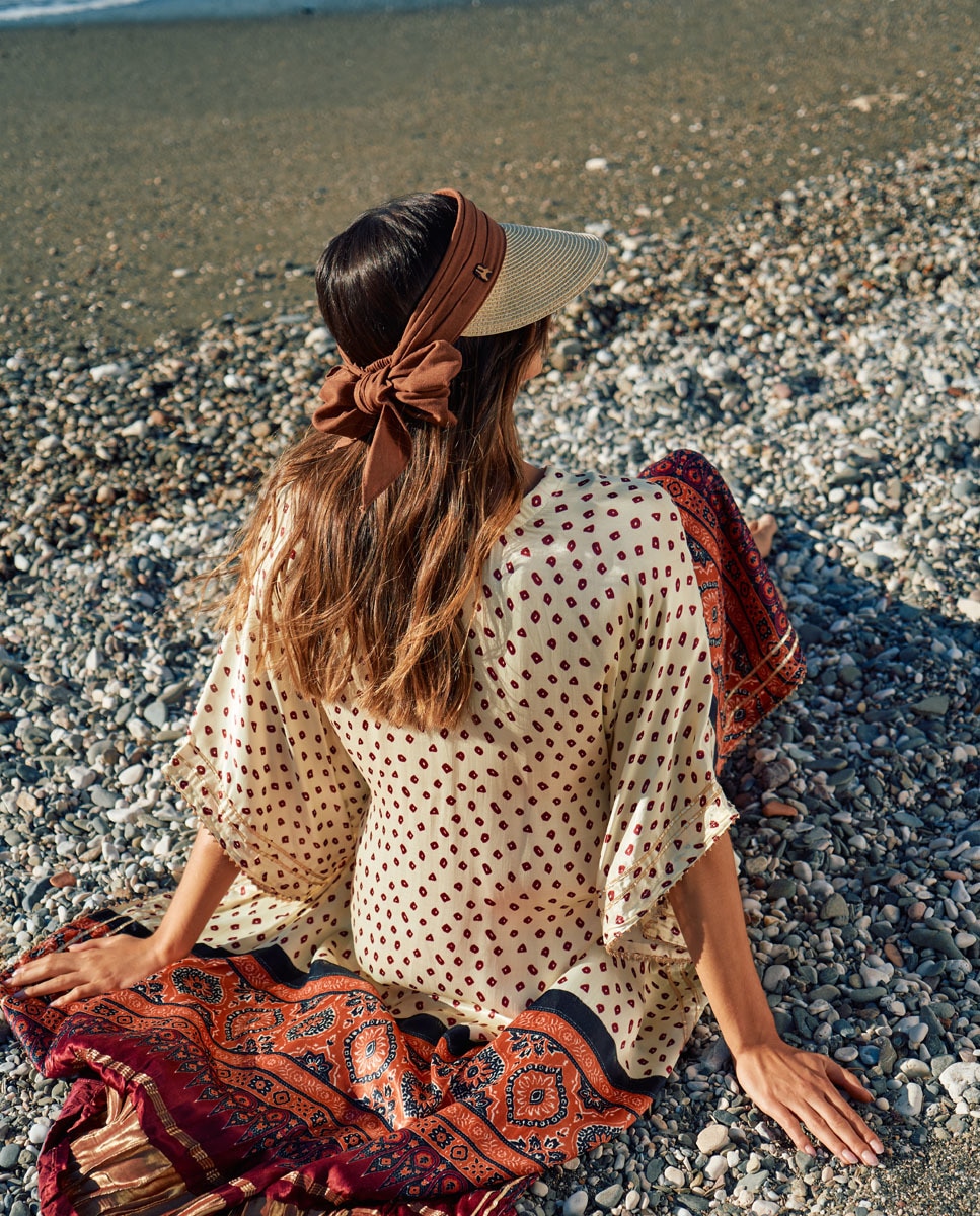 Pala com Fita - Cru/Castanho Natural-3