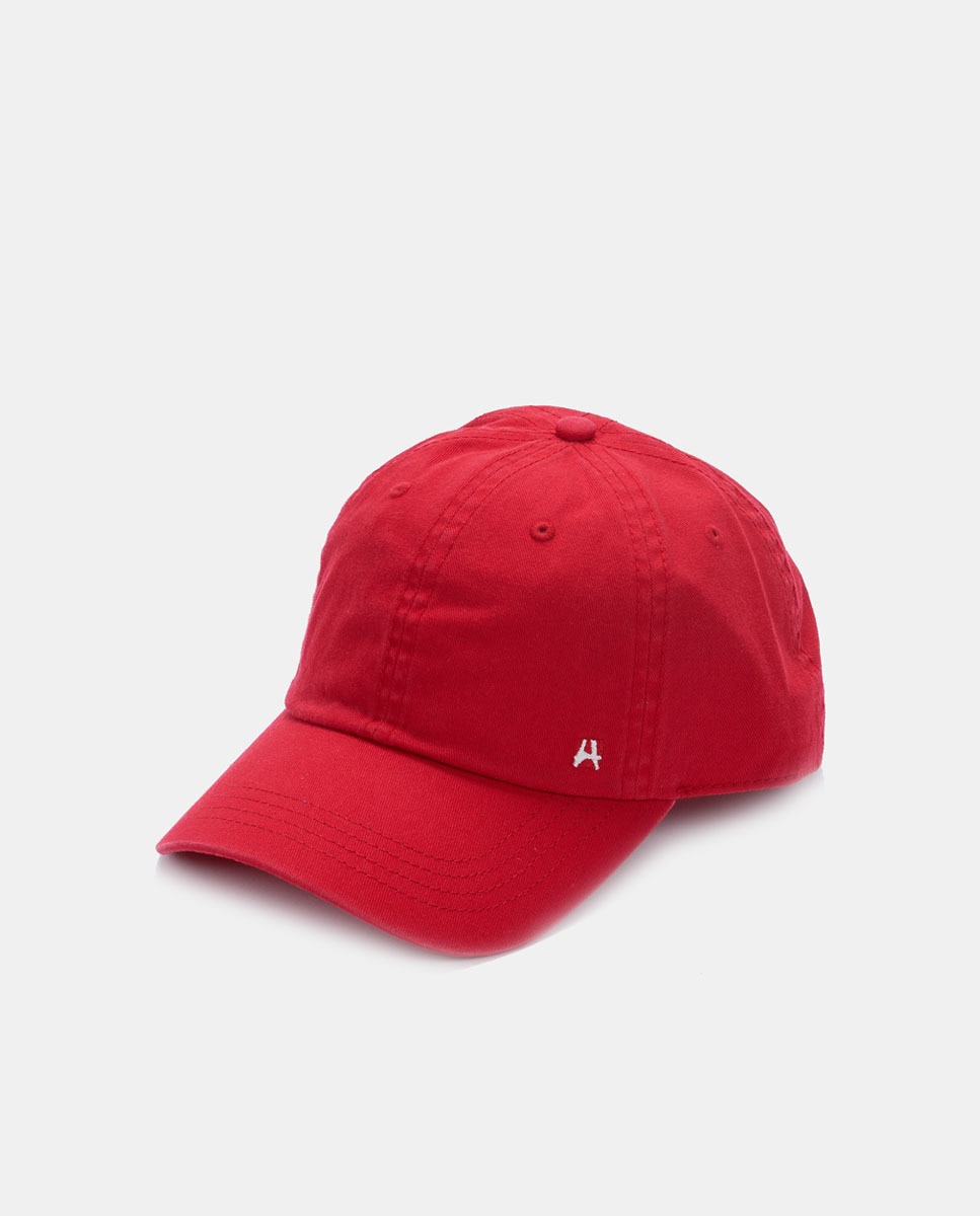 Boné de Tecido Vermelho-1