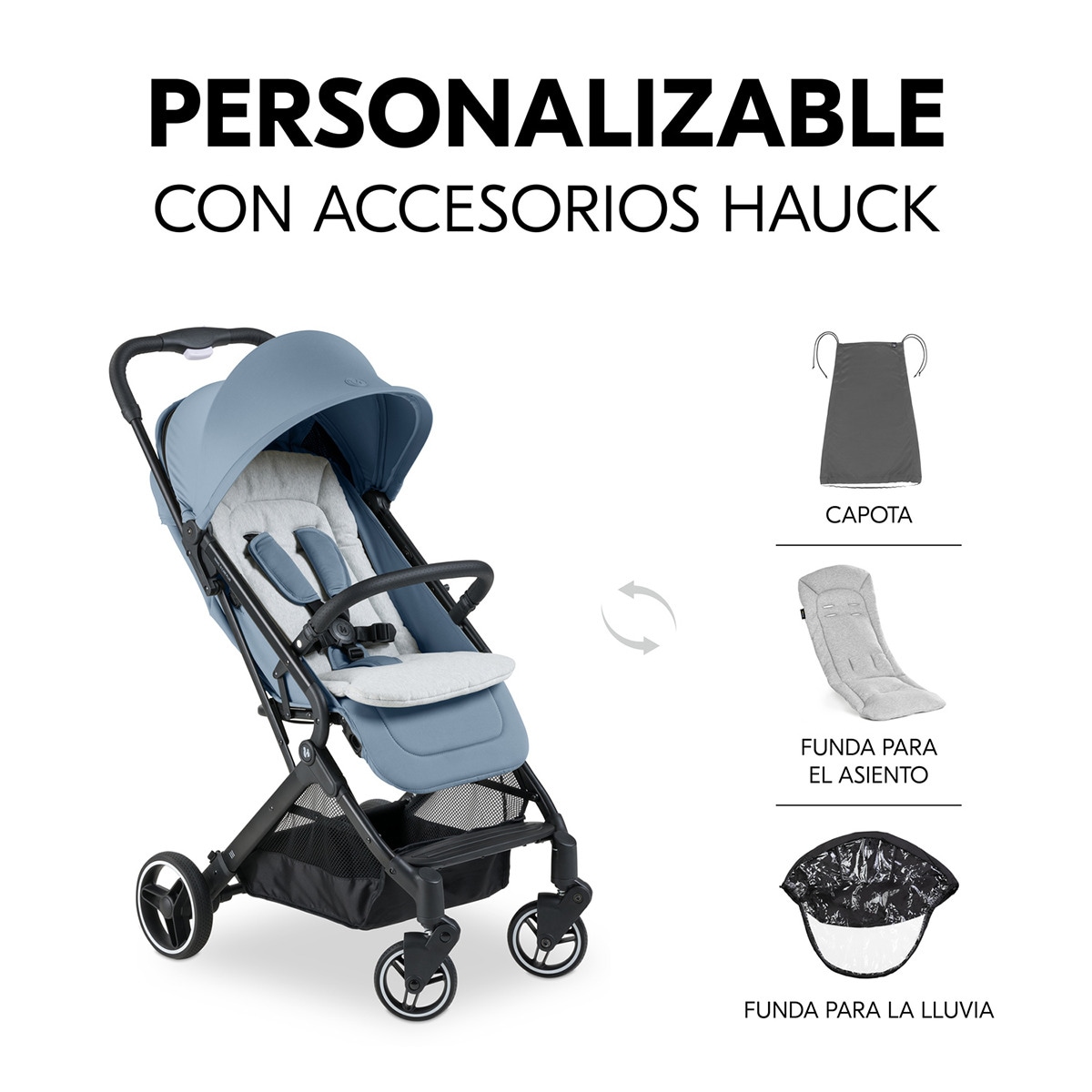 Carrinho de Passeio Ligeiro Travel N Care Plus Azul-11