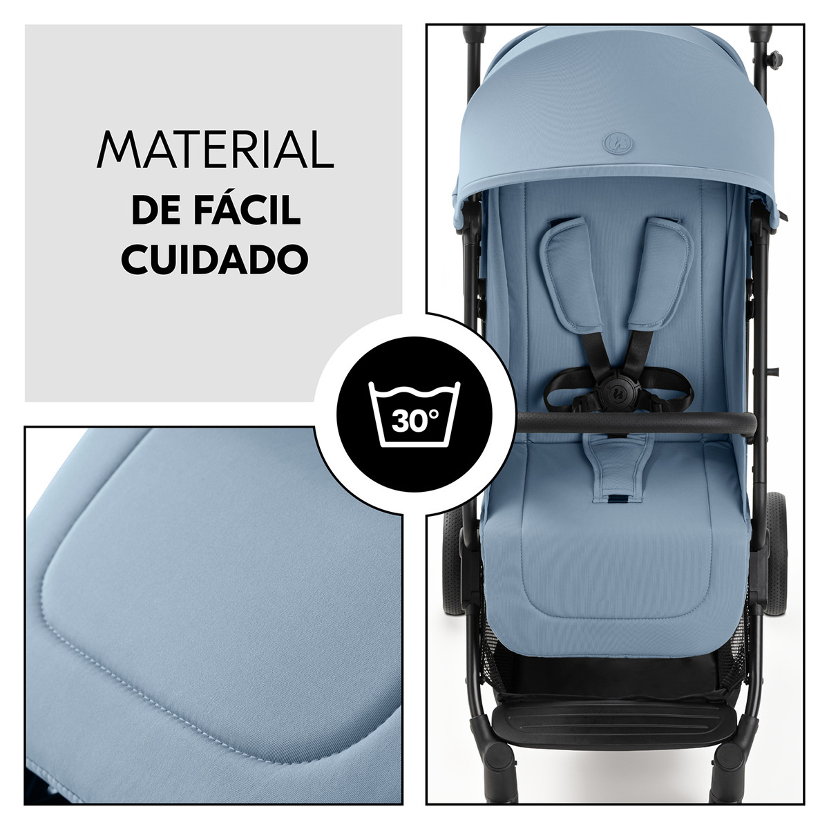 Carrinho de Passeio Ligeiro Travel N Care Plus Azul-9