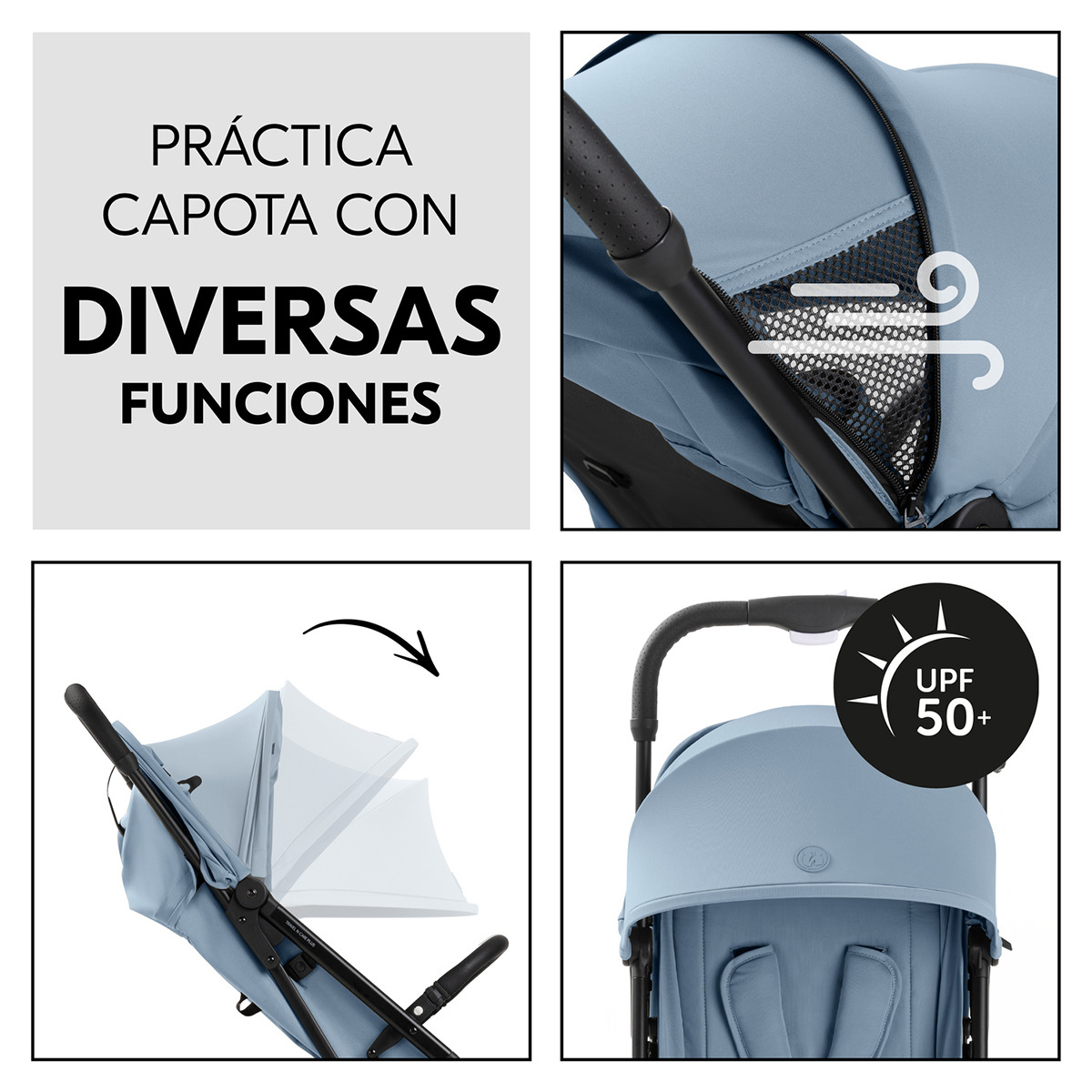 Carrinho de Passeio Ligeiro Travel N Care Plus Azul-8