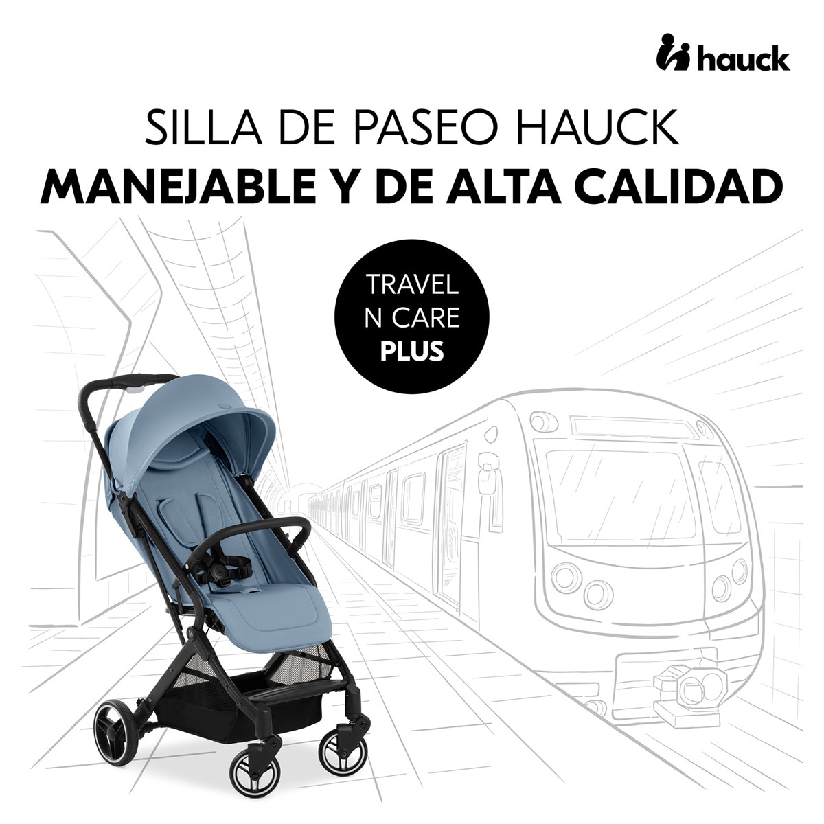 Carrinho de Passeio Ligeiro Travel N Care Plus Azul-2