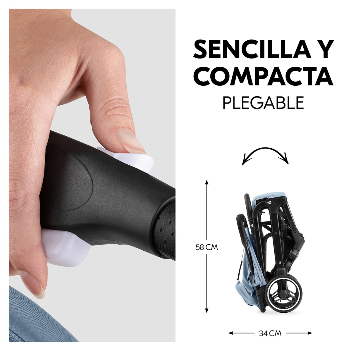 Carrinho de Passeio Ligeiro Travel N Care Plus Azul-4