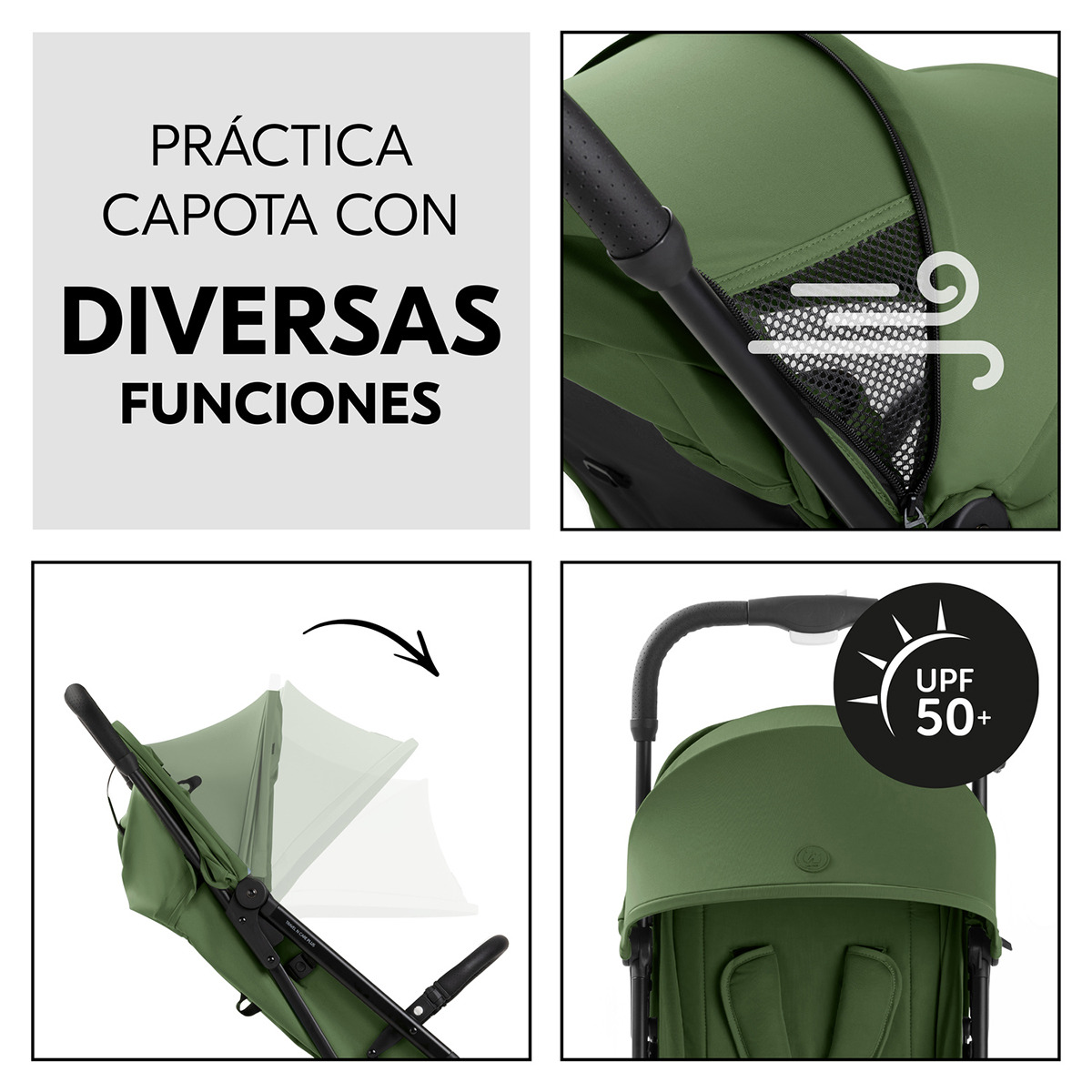 Carrinho de Passeio Ligeiro Travel N Care Plus Verde-militar-8