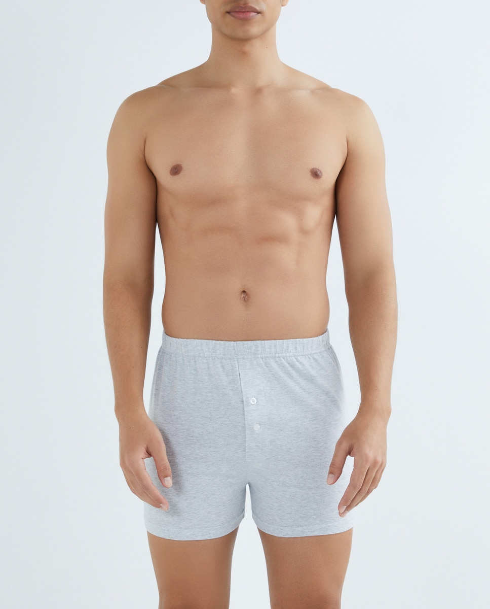 Imagen 0 de Pack 2 bóxers liso con bragueta de hombre