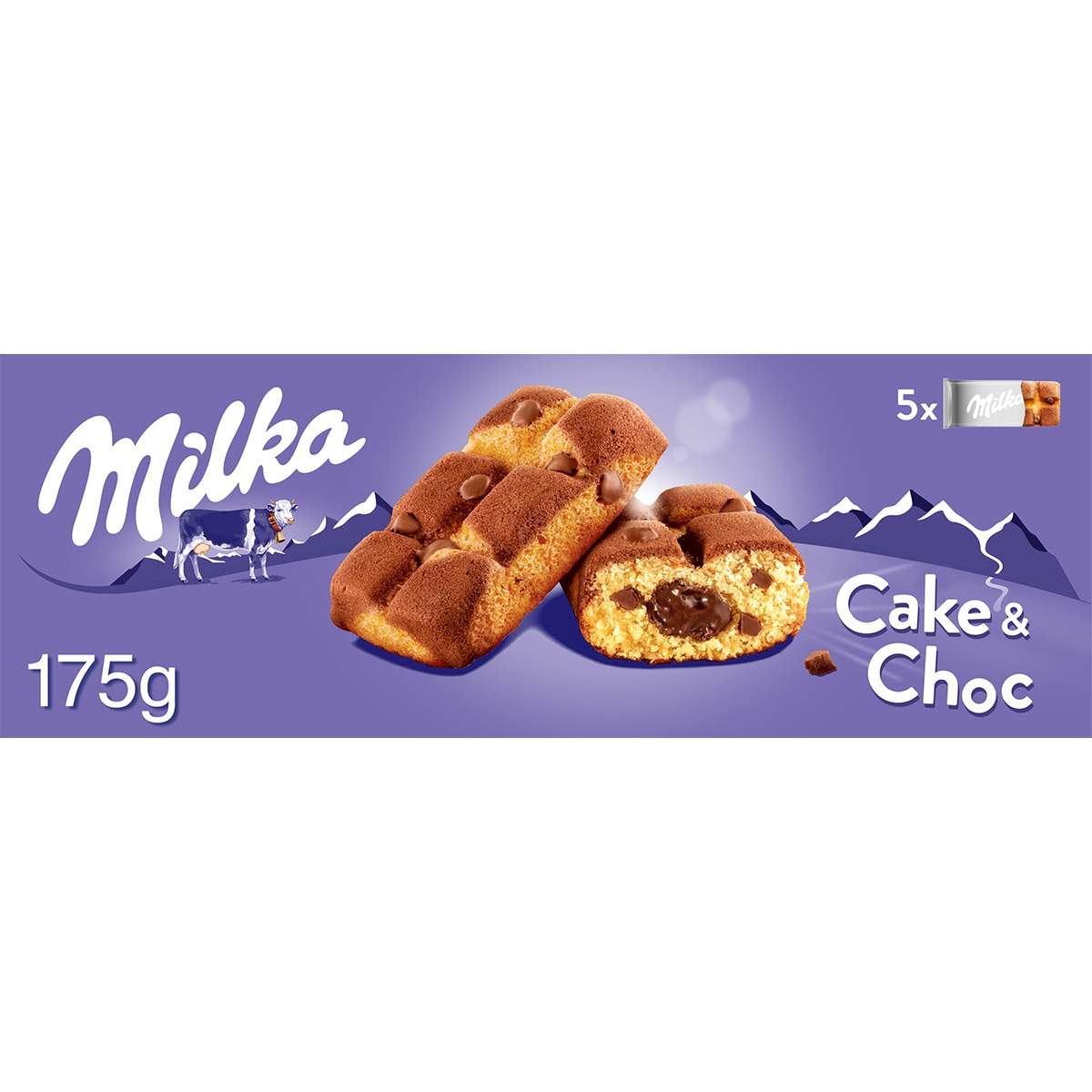 bizcochitos rellenos de chocolate estuche 5 unidades envasadas individualmente