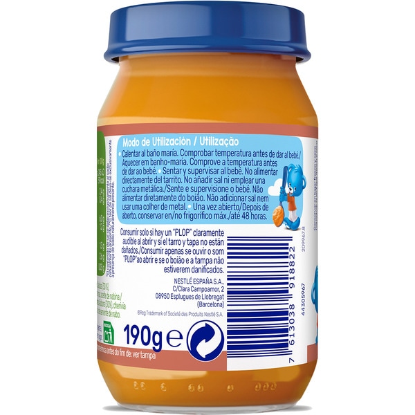 Gläschen mit zartem Gemüse und Pute glutenfrei ab dem 6. Monat Behälter 190 g