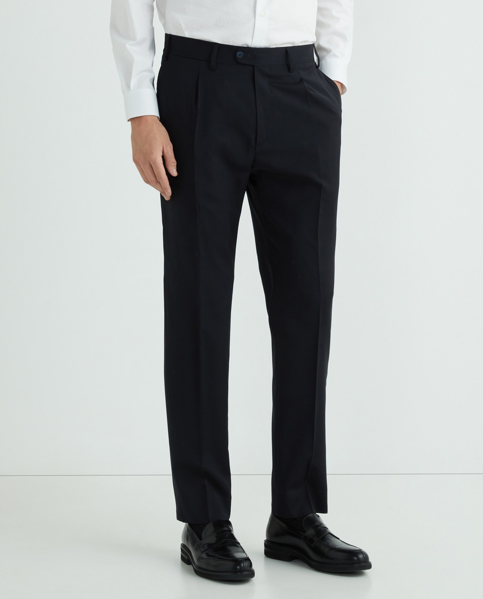 Calças de homem Azul-marinho-2