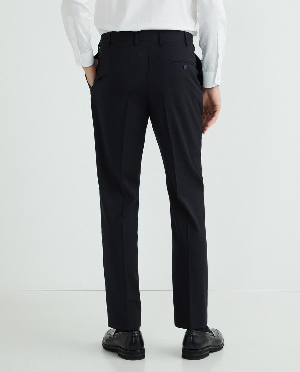 Calças de homem Azul-marinho-3