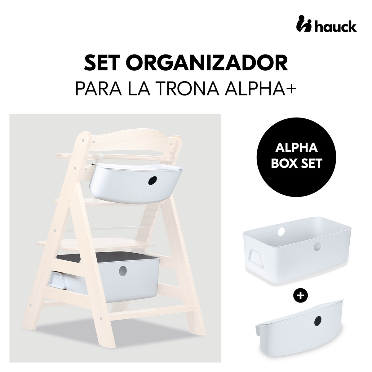Caja almacenaje trona Hauck Alpha Box Set Blanco-2