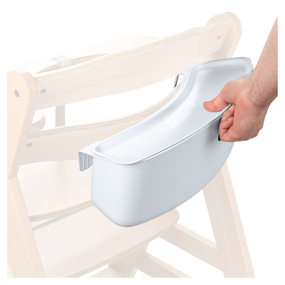 Caja almacenaje trona Hauck Highchair Box S Blanco-13