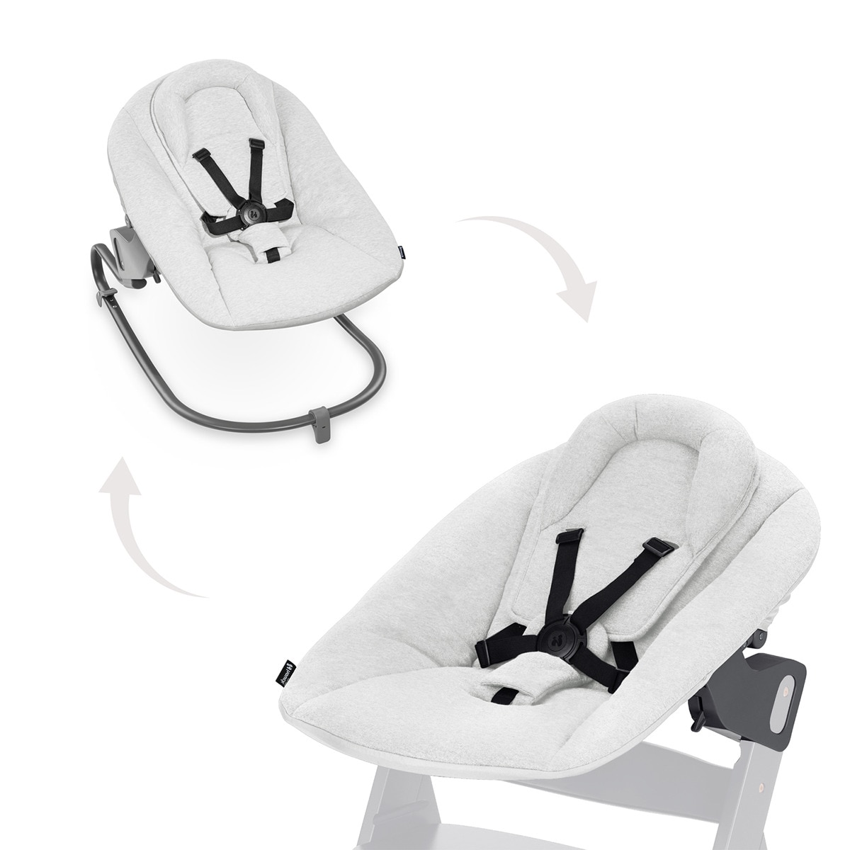Espreguiçadeira Alpha+ Bouncer Premium Cinzento-claro-2