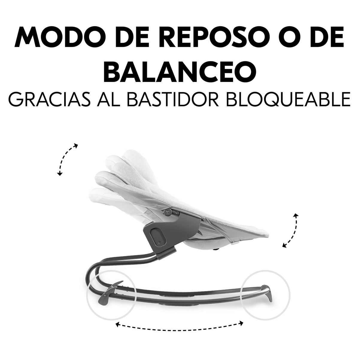 Espreguiçadeira Alpha+ Bouncer Premium Cinzento-claro-10