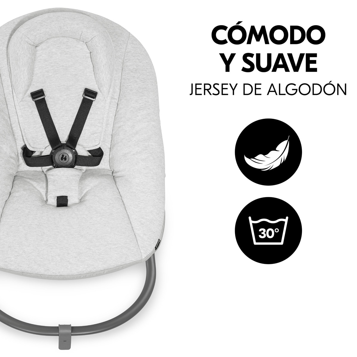 Espreguiçadeira Alpha+ Bouncer Premium Cinzento-claro-9