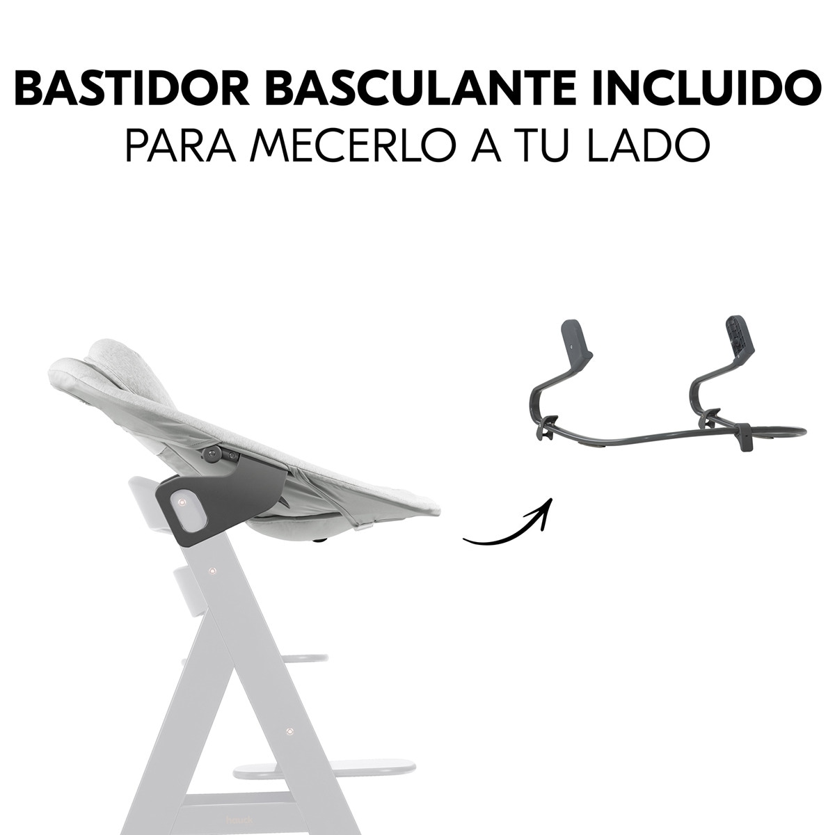 Espreguiçadeira Alpha+ Bouncer Premium Cinzento-claro-7