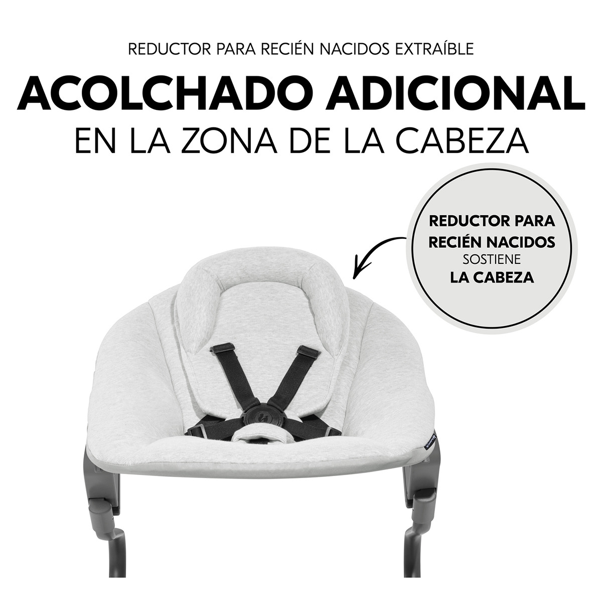 Espreguiçadeira Alpha+ Bouncer Premium Cinzento-claro-6