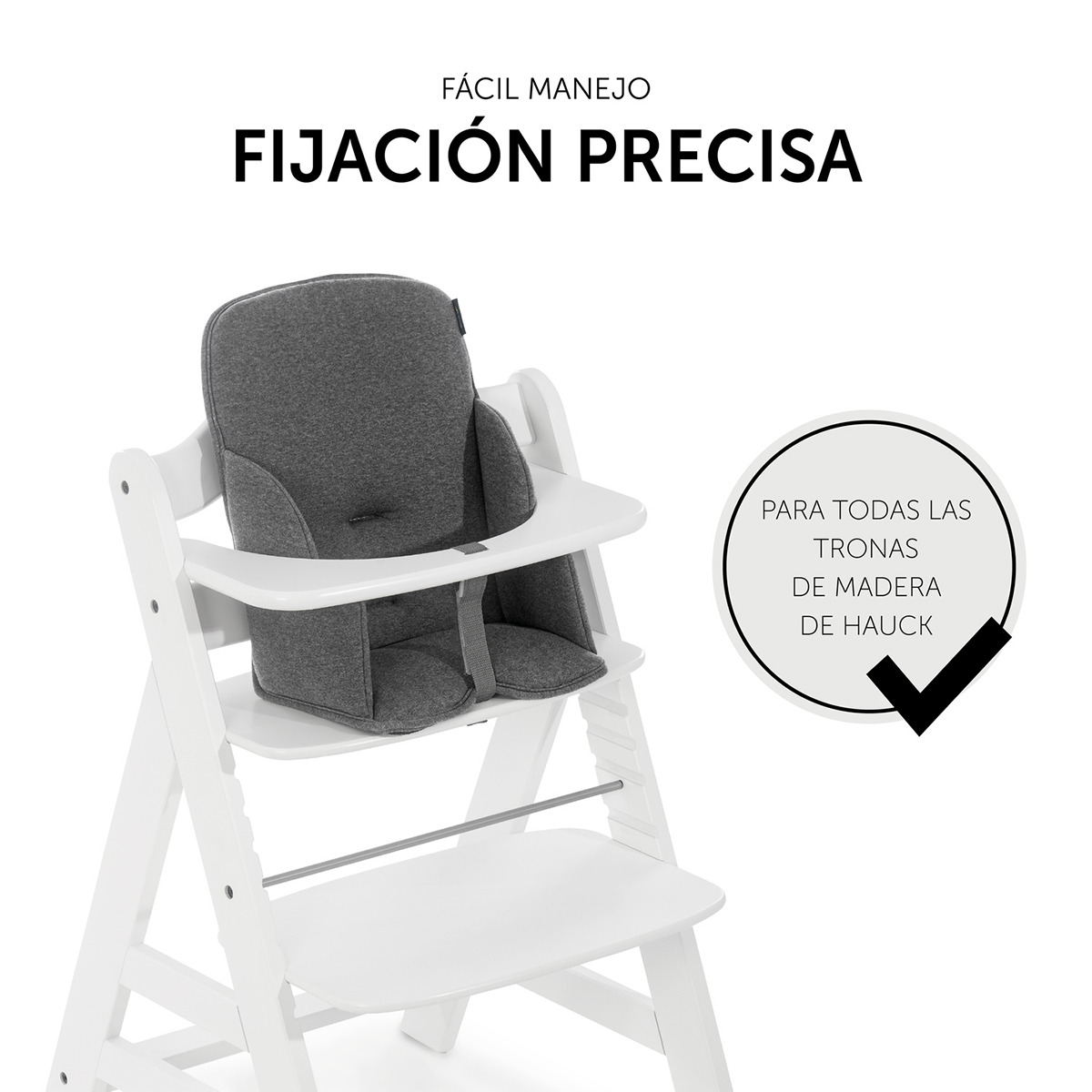 Almofada para Cadeira de Refeição Alpha Cosy Jersey Cinzento-escuro-8