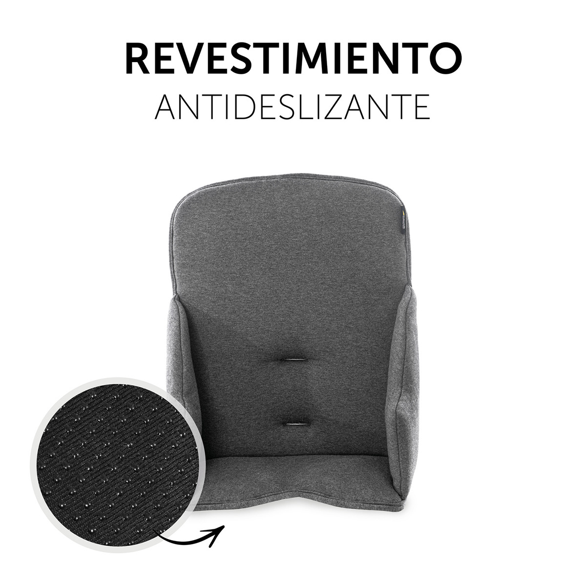 Almofada para Cadeira de Refeição Alpha Cosy Jersey Cinzento-escuro-6
